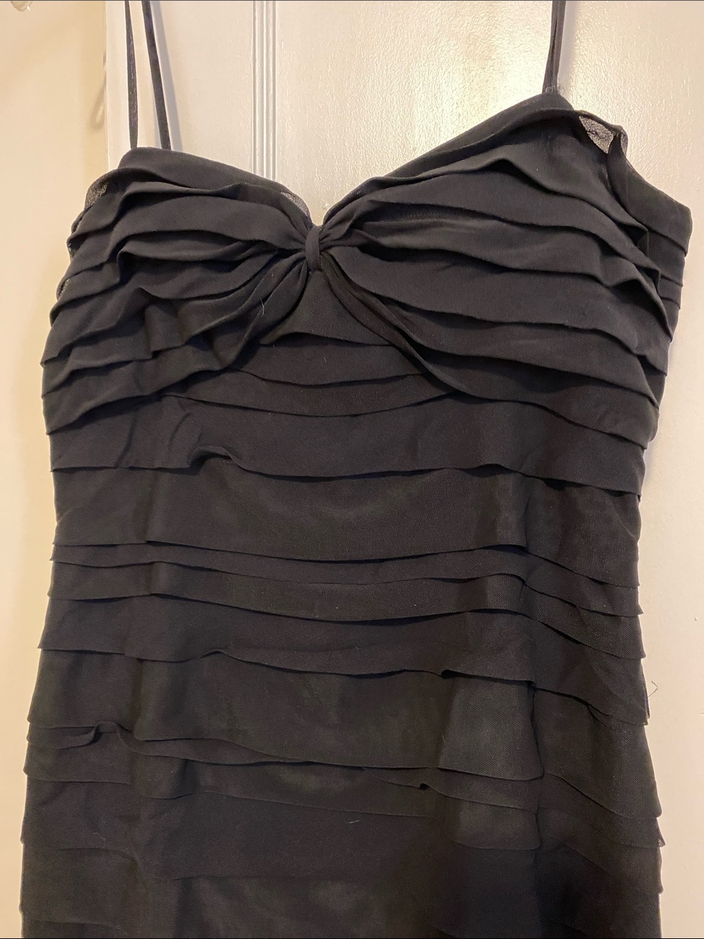 🎀 5/$20 🎀 Calvin Klein black spaghetti strap tiered dress size 8
